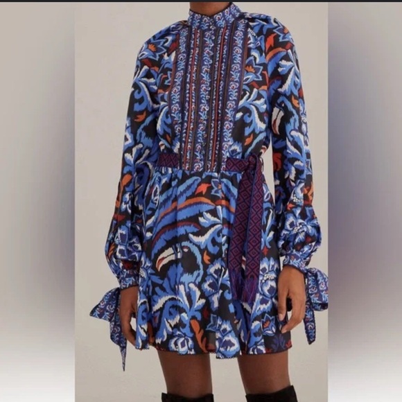 FARM Rio Dresses & Skirts - Farm Rio Black Toucans Scarf Mini Dress